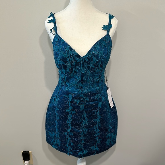 Dresses & Skirts - Homecoming, cocktail, prom, formal dress. Size 8, color peacock. NWT